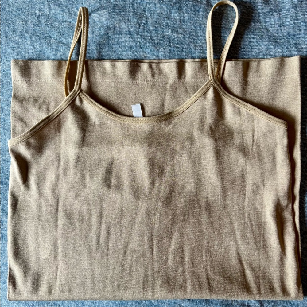 Tan Spaghetti Strap Tank Top